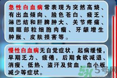 什么是急性白血病？急性白血病和白血病有什么區別？