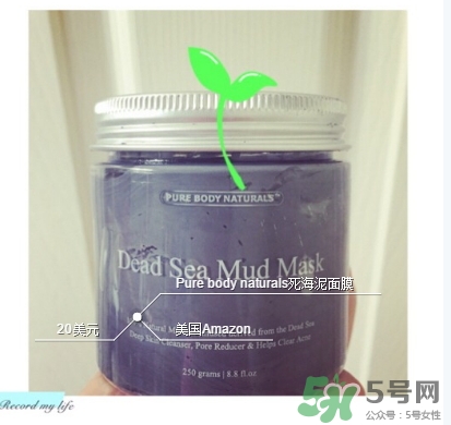 pure body naturals死海泥面膜怎么樣？