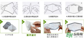 綠盾口罩的濾芯怎么裝？綠盾口罩濾片安裝圖示