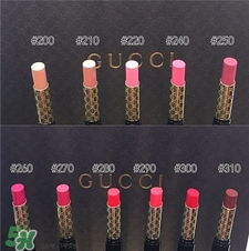 gucci細管口紅色號 gucci細管口紅試色