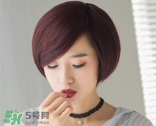 紅棕色波波頭發型_紅棕色波波頭短發發型圖片