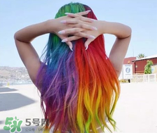 彩虹染發圖片大全_彩虹發型圖片