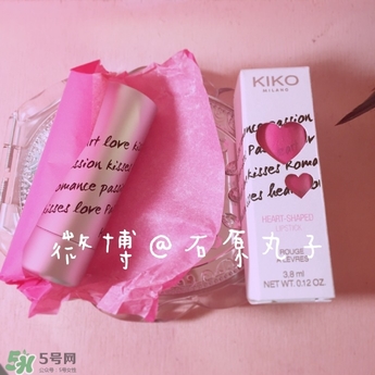 kiko2017情人節愛心口紅色號 kiko2017情人節愛心口紅試色