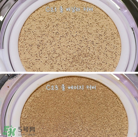 HERA赫拉氣墊bb霜c21和c23的區別_c21和n23的區別