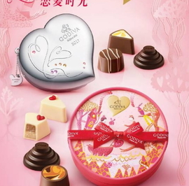 godiva2017情人節巧克力多少錢？sanrio和?歌帝梵合作情人節巧克力