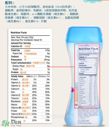 嘉寶dha米粉含鐵嗎？ 嘉寶dha米粉含鐵量多少？