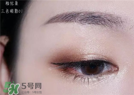 稚優泉三色眼影色號 稚優泉三色眼影試色