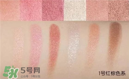 稚優泉六色眼影色號 稚優泉六色眼影試色