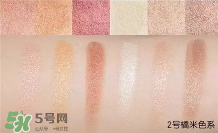 稚優泉六色眼影色號 稚優泉六色眼影試色