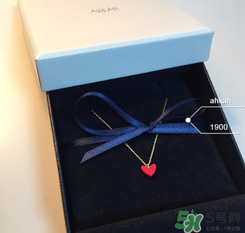 ahkah小紅心項鏈多少錢？ahkah紅心鎖骨鏈專柜價格