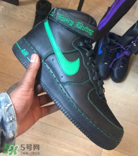 vlone與nike air force 1high聯名款運動鞋配色有哪幾種？