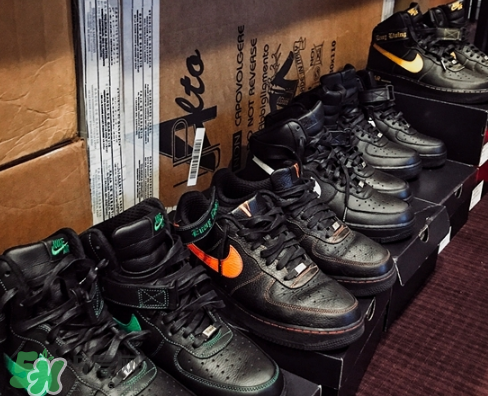 vlone與nike air force 1high聯名款運動鞋配色有哪幾種？