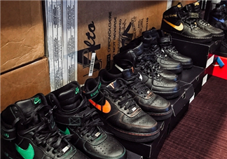 vlone與nike air force 1high聯名款運動鞋配色有哪幾種？