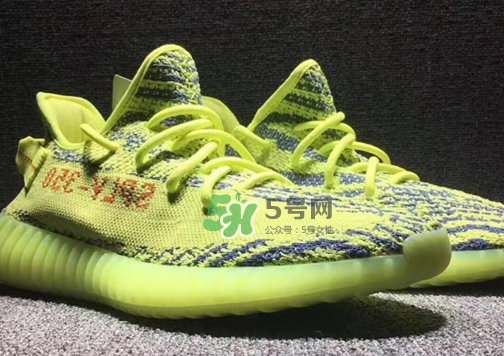 adidas yeezy boost 350 v2熒光黃椰子實物什么樣？
