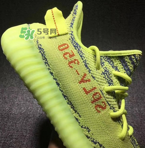 adidas yeezy boost 350 v2熒光黃椰子實物什么樣？