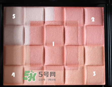 MAQuillAGE心機五色腮紅怎么樣？MAQuillAGE心機五色腮紅試色