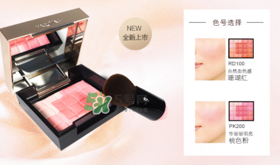 MAQuillAGE心機五色腮紅怎么樣？MAQuillAGE心機五色腮紅試色