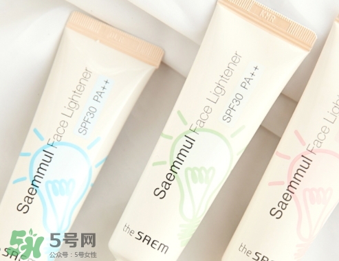 the saem得鮮燈泡隔離霜怎么樣？三種顏色適合不同膚色