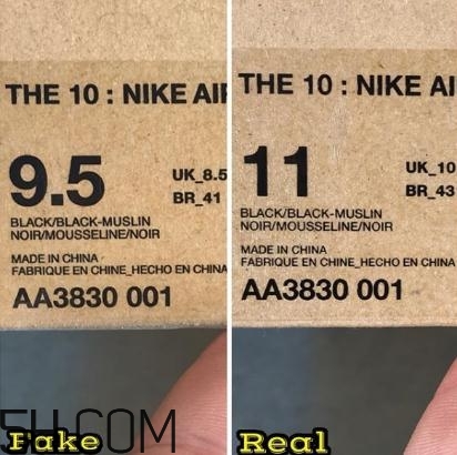 off white與nike air presto聯名真假對比圖