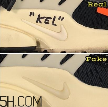 off white與nike air presto聯名真假對比圖