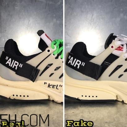 off white與nike air presto聯名真假對比圖