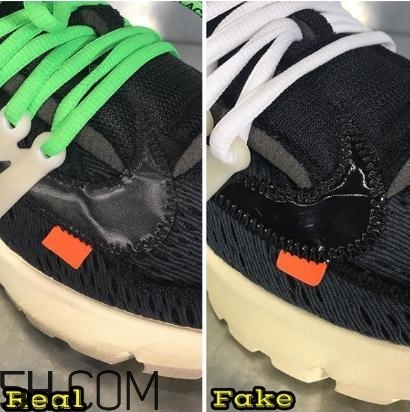 off white與nike air presto聯名真假對比圖