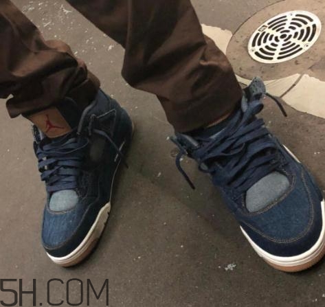 levis與air jordan 4聯名款實物什么樣_多少錢？
