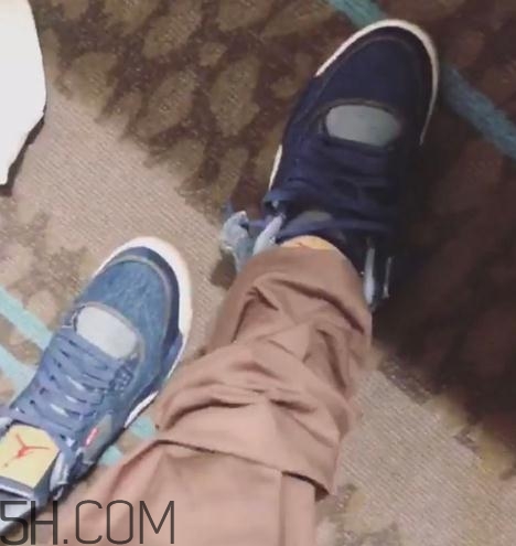 levis與air jordan 4聯名款實物什么樣_多少錢？