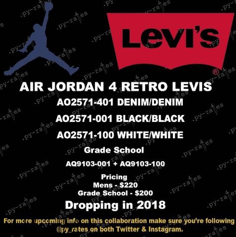 levis與air jordan 4聯名款實物什么樣_多少錢？