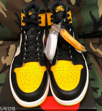 aj1黑黃腳趾會發售嗎？aj1黑黃腳趾實物曝光