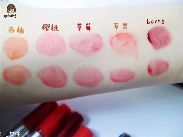 apieu口紅色號試色 apieu的產品介紹