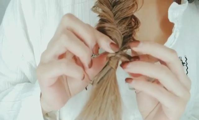 編發時發圈怎么用可以隱藏起來