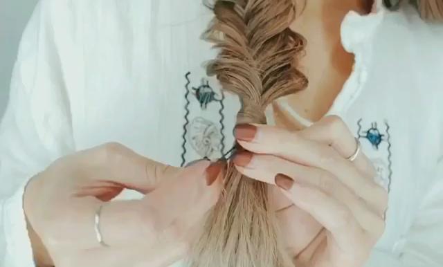 編發時發圈怎么用可以隱藏起來