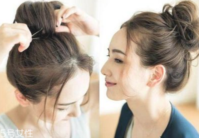 發量少簡單隨意丸子頭教程 發量少也能hold住的丸子頭