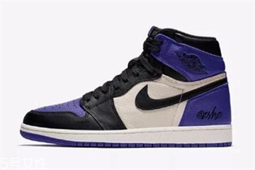 aj1 court purple黑紫腳趾發售時間_實物曝光