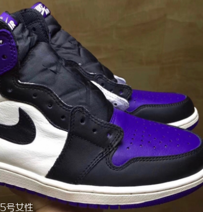 aj1 court purple黑紫腳趾發售時間_實物曝光