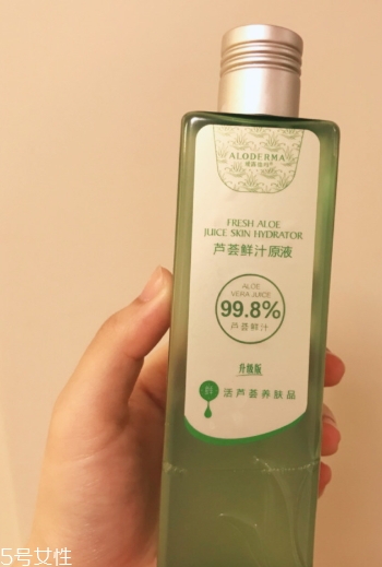 蘆薈水可以當爽膚水用嗎？