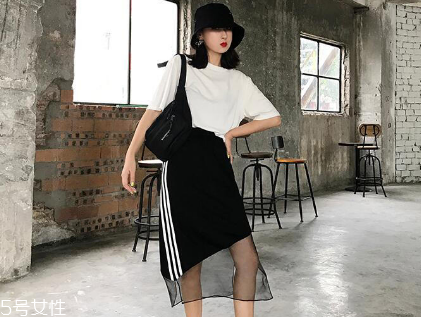 網紗半身裙搭配圖片 清涼夏日的朦朧美