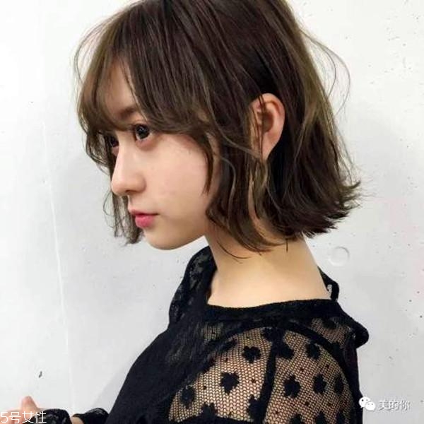 線條燙適合染什么發色 線條燙短發圖片大全