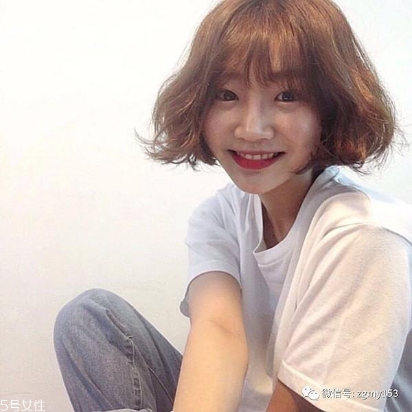 線條燙適合染什么發色 線條燙短發圖片大全