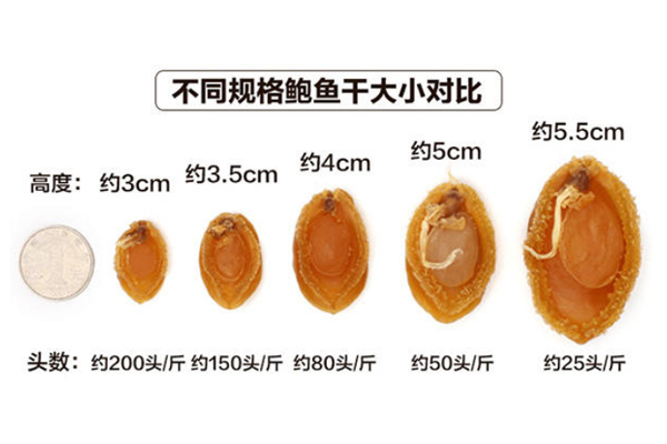 干鮑魚(yú)頭數(shù)越多越好嗎 頭數(shù)越多價(jià)格越便宜