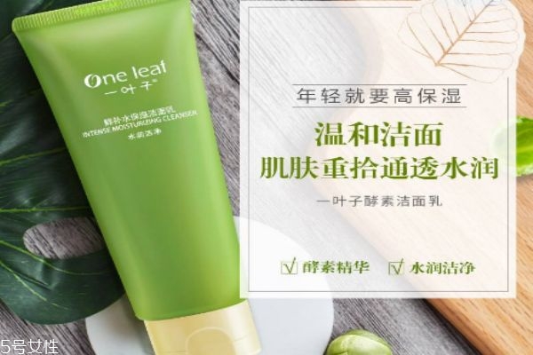 一葉子鮮補水保濕潔面乳適合膚質 一葉子鮮補水潔面用法