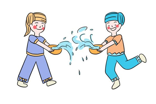 潑水節男子戴頭盔拿水槍進銀行火拼 潑水節是哪個地方的習俗